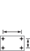 dimensión del agujero de la placa