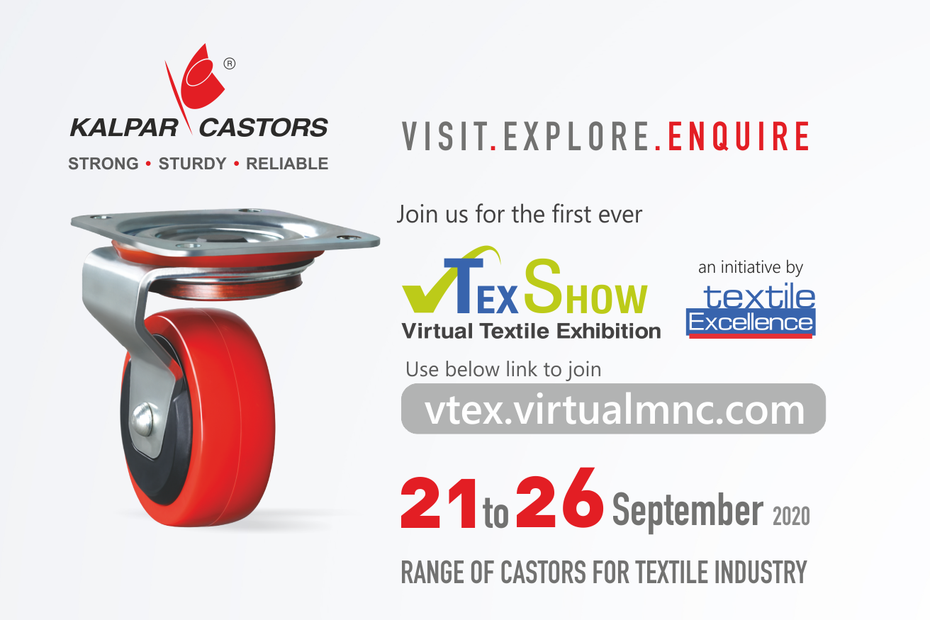 Virtual Textile Exhibition, vTex Show, vTex Show 2020, textile excellence show, Kalpar Castors